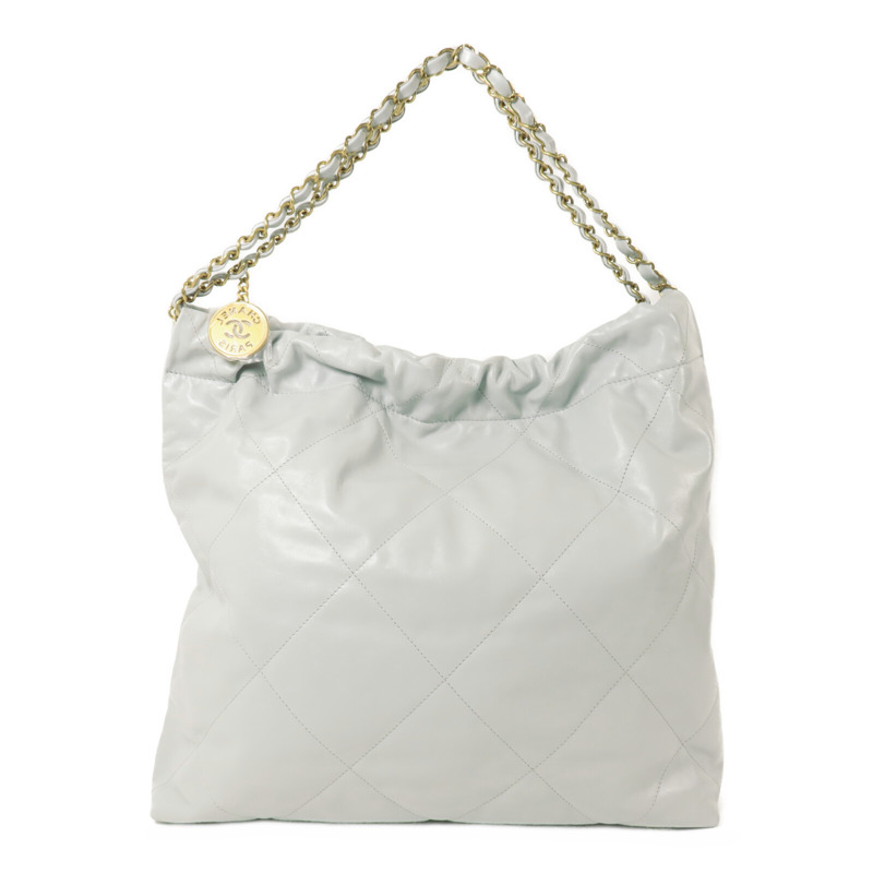 CHANEL 牛皮皮革Chanel 22 Large鏈帶肩背袋-1
