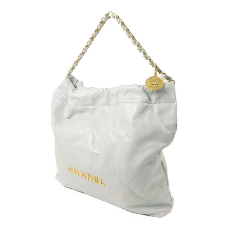 CHANEL 牛皮皮革Chanel 22 Large鏈帶肩背袋-2