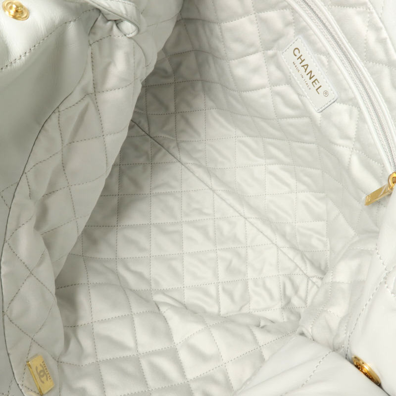 CHANEL 牛皮皮革Chanel 22 Large鏈帶肩背袋-4