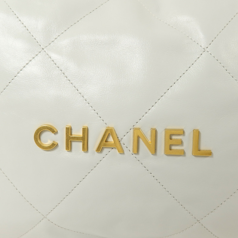 CHANEL 牛皮皮革Chanel 22 Large鏈帶肩背袋-8