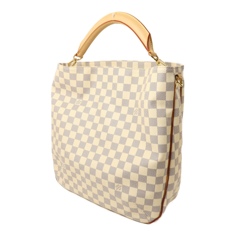LOUIS VUITTON Damier Azur Soffi手挽肩背兩用袋-2