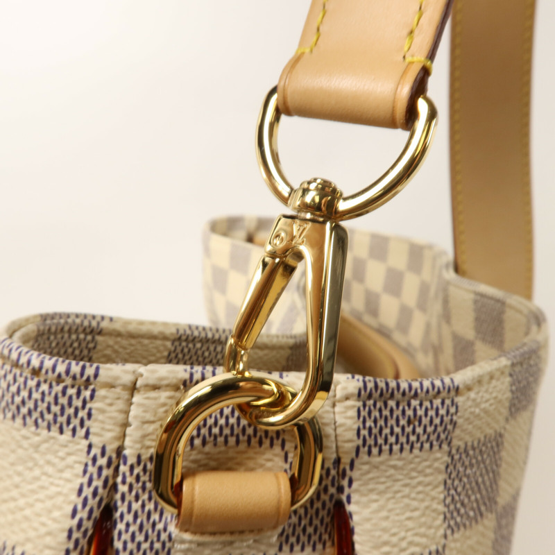 LOUIS VUITTON Damier Azur Soffi手挽肩背兩用袋-9