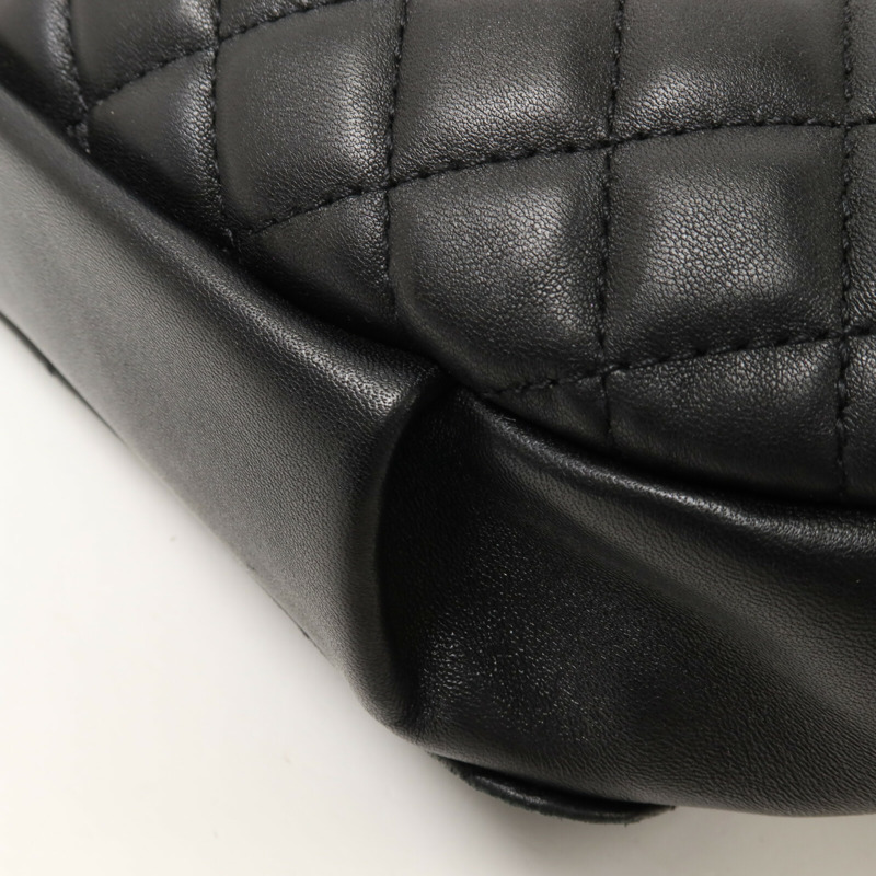 CHANEL 羊皮皮革Waist Bag鏈帶腰包-13