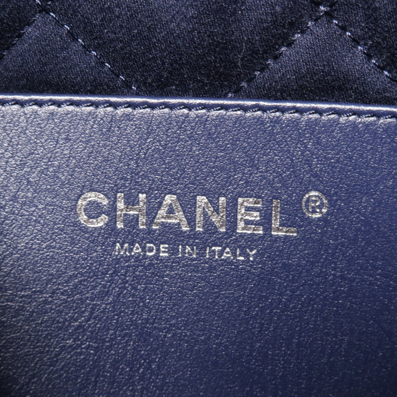 CHANEL 牛仔布Chanel 22 Mini鏈帶肩背袋-5