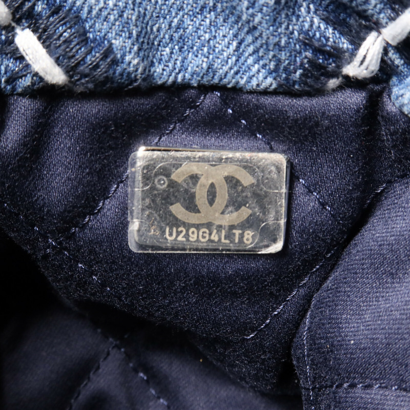 CHANEL 牛仔布Chanel 22 Mini鏈帶肩背袋-6