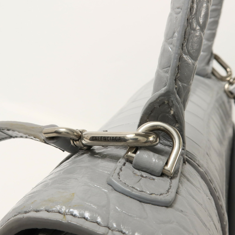 BALENCIAGA 牛皮皮革Hourglass手挽肩背兩用袋-10