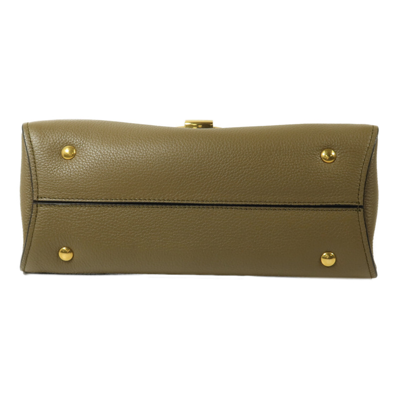 Salvatore Ferragamo 牛皮皮革Margot Gancini手挽肩背兩用袋-3
