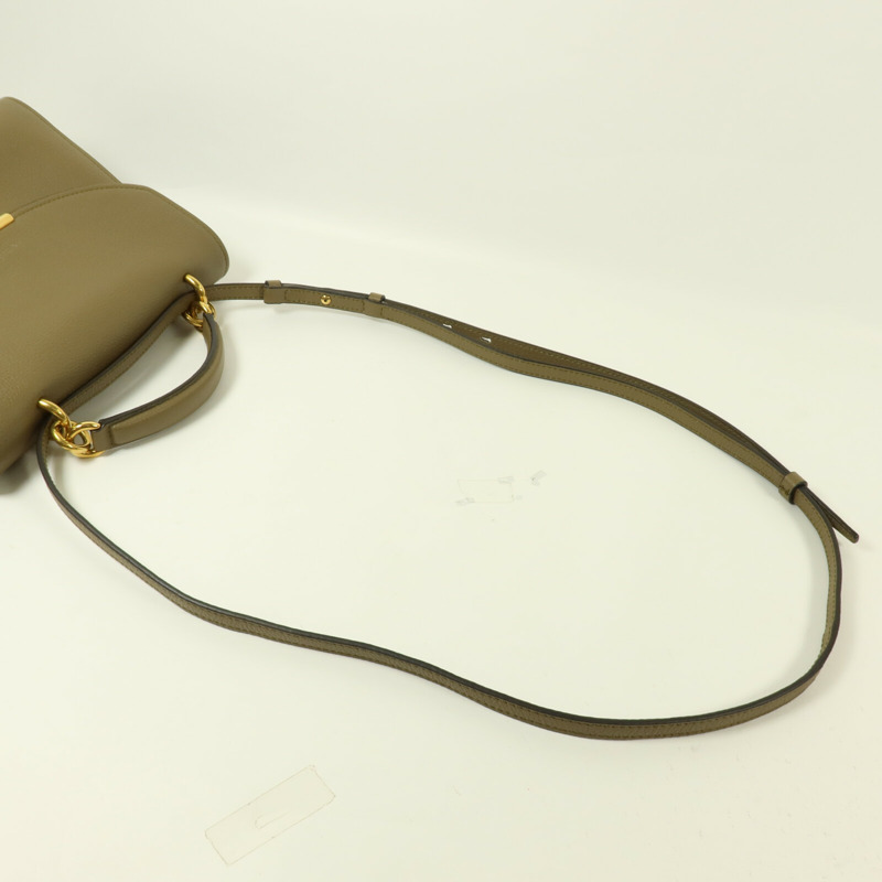 Salvatore Ferragamo 牛皮皮革Margot Gancini手挽肩背兩用袋-7
