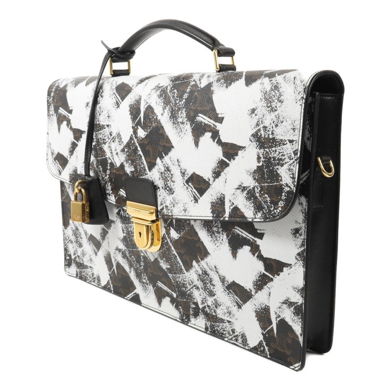 CELINE 牛皮皮革Cartable Briefcase手挽肩背兩用袋-2