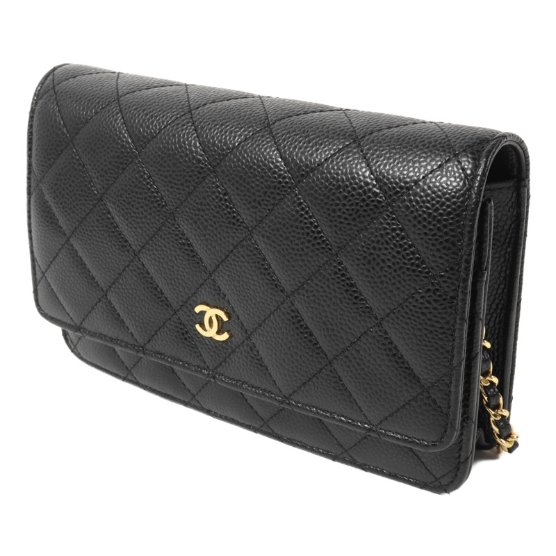 CHANEL 牛皮皮革Wallet On Chain鏈帶肩背袋-2