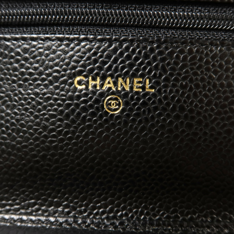 CHANEL 牛皮皮革Wallet On Chain鏈帶肩背袋-5