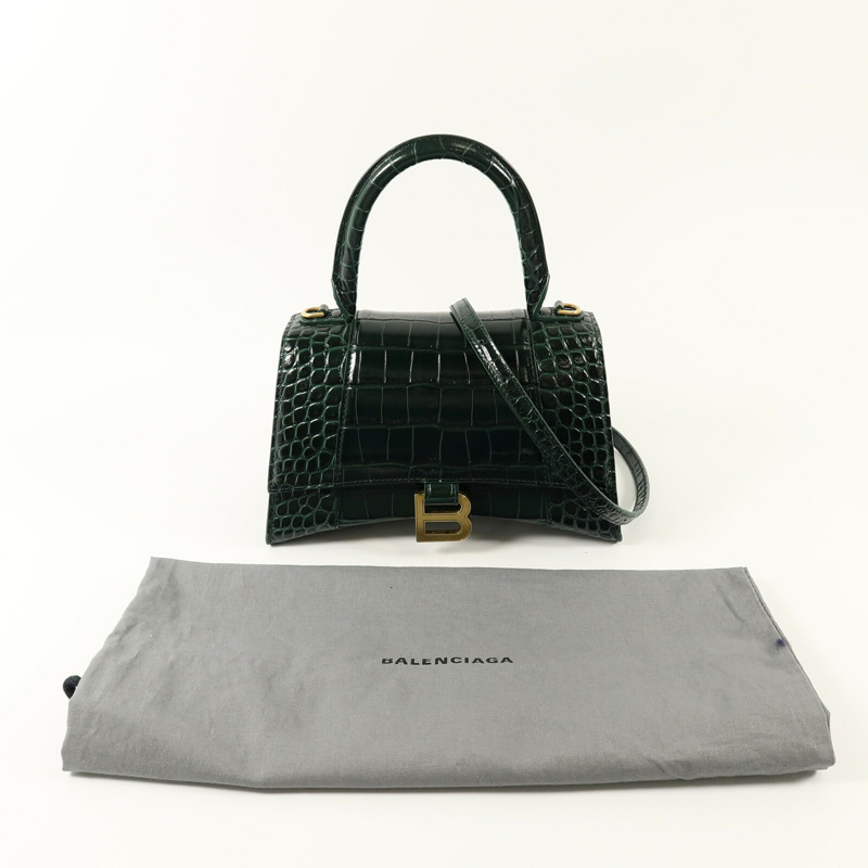BALENCIAGA 牛皮皮革Hourglass Small手挽肩背兩用袋-15