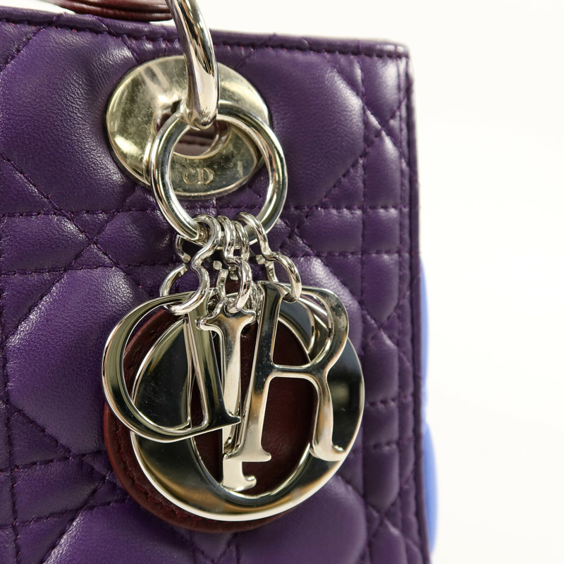 Dior 羊皮皮革Lady Dior Medium手挽肩背兩用袋-6