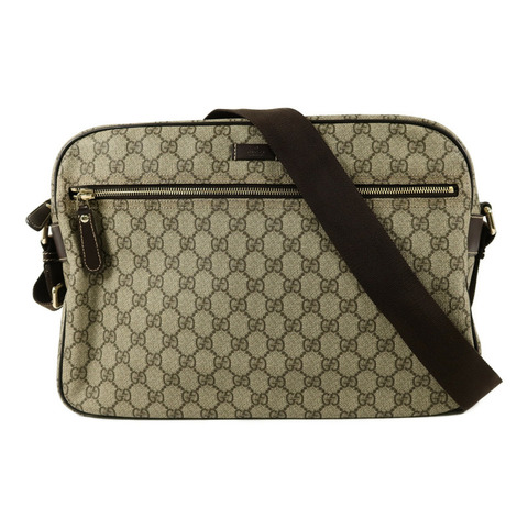 GUCCI 塗層帆布Messenger Bag肩背袋