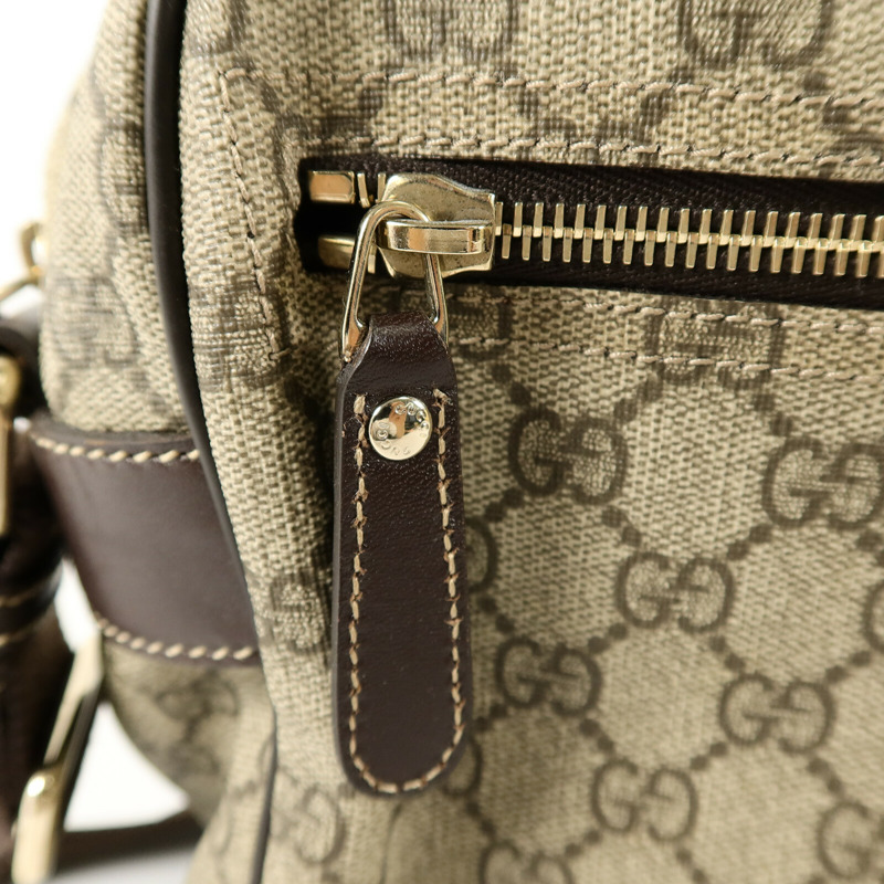 GUCCI 塗層帆布Messenger Bag肩背袋-6