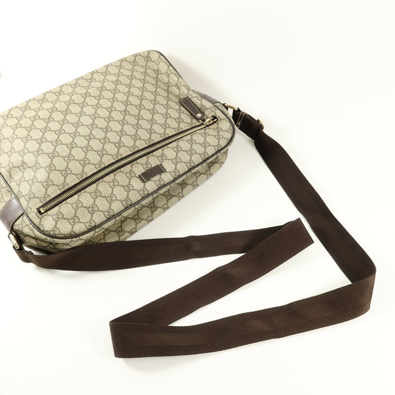 GUCCI 塗層帆布Messenger Bag肩背袋-9