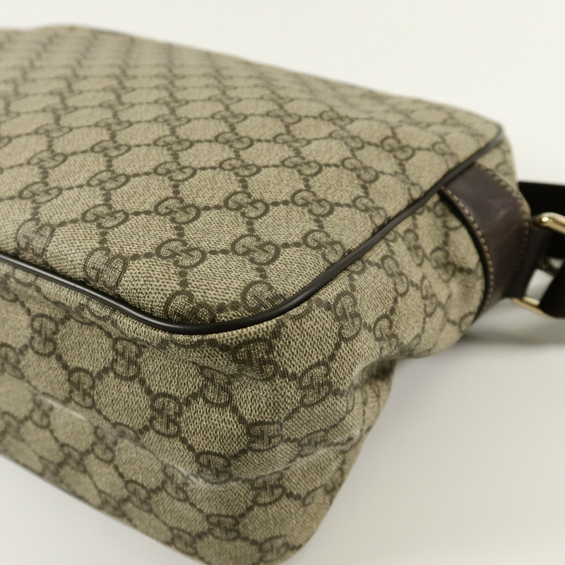 GUCCI 塗層帆布Messenger Bag肩背袋-12
