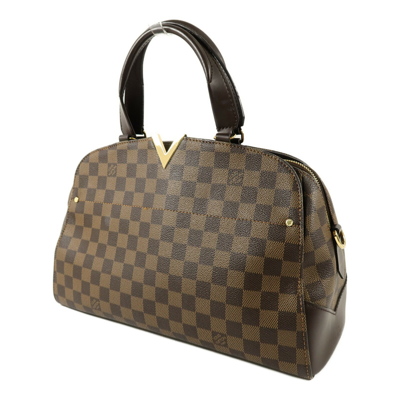LOUIS VUITTON Damier Ebene Kensington Bowling手挽肩背兩用袋-2