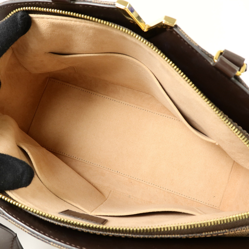 LOUIS VUITTON Damier Ebene Kensington Bowling手挽肩背兩用袋-4