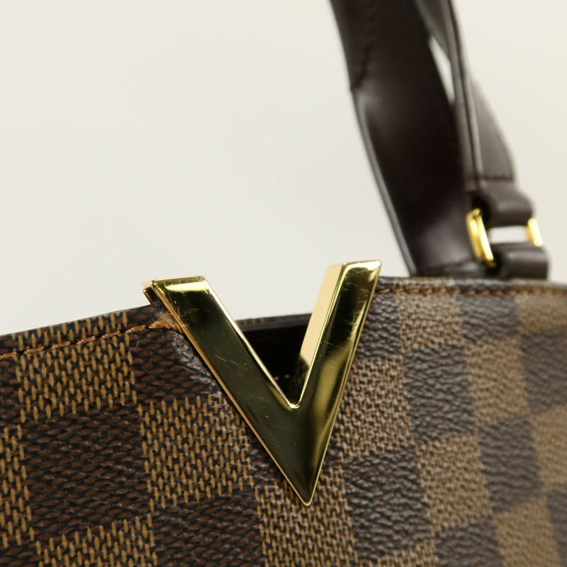 LOUIS VUITTON Damier Ebene Kensington Bowling手挽肩背兩用袋-5