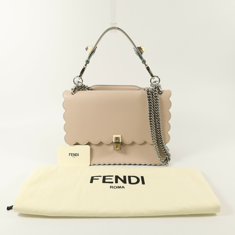 FENDI 牛皮皮革Kan I手挽肩背兩用袋-18