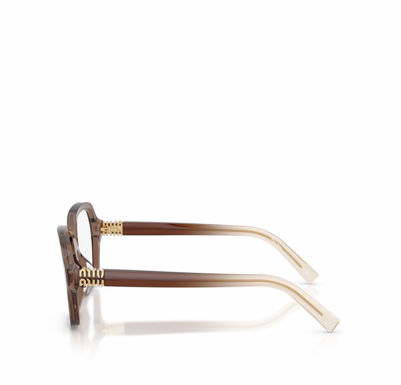Miu Miu 女士 全框平光鏡52 54碼橋寬: 1.7cm; 鏡腿長: 14cm-2