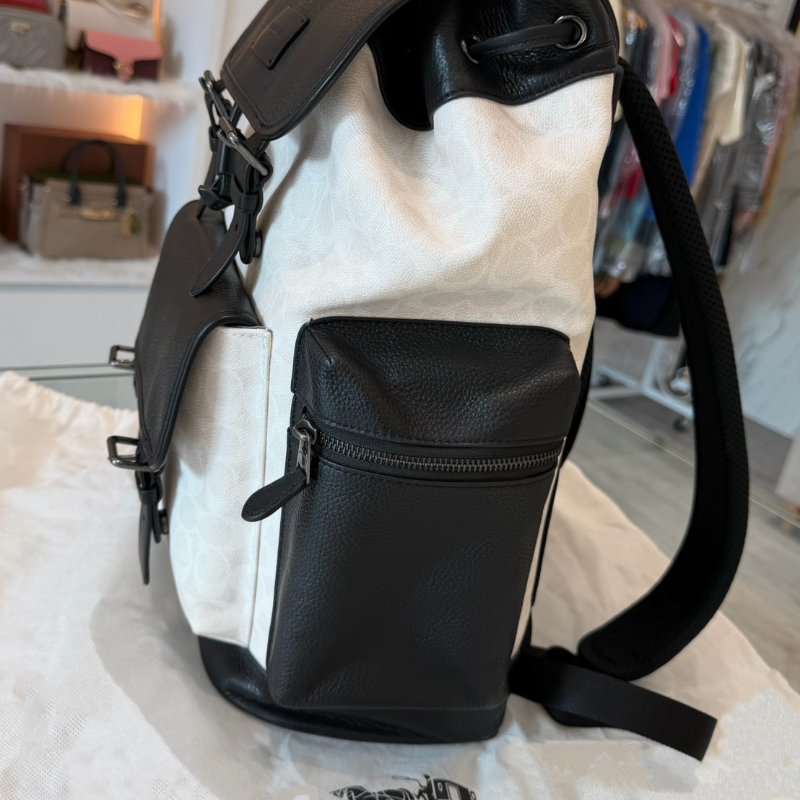 Coach SPRINT 拼色經典 SIGNATURE 後背包-3