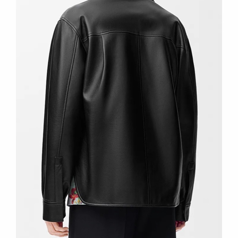 Loewe 男士 長袖皮夾克襯衫IT-46 IT-50 IT-52 IT-54碼-2
