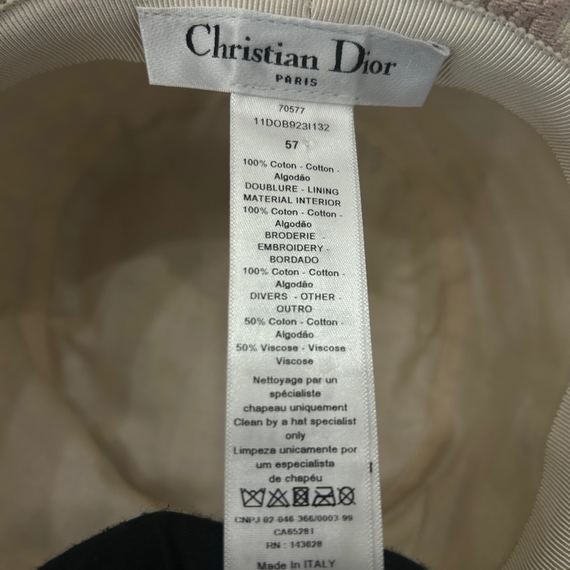 (近新)DIOR OBLIQUE窄檐漁夫帽-5