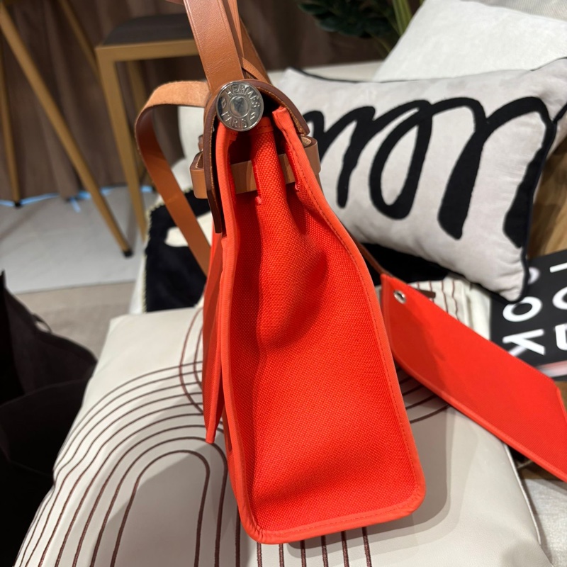 Hermes herbag 31,STAMP C, capucine ,-3