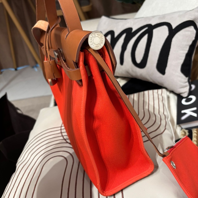 Hermes herbag 31,STAMP C, capucine ,-5