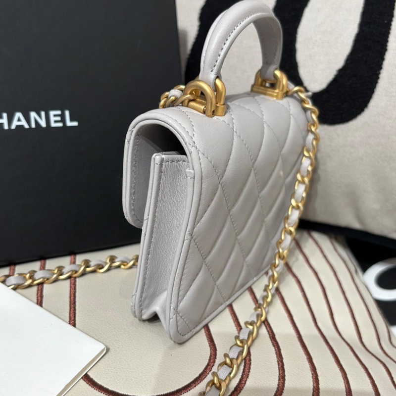Chanel Small Timeless Classic Handle With Chain-3