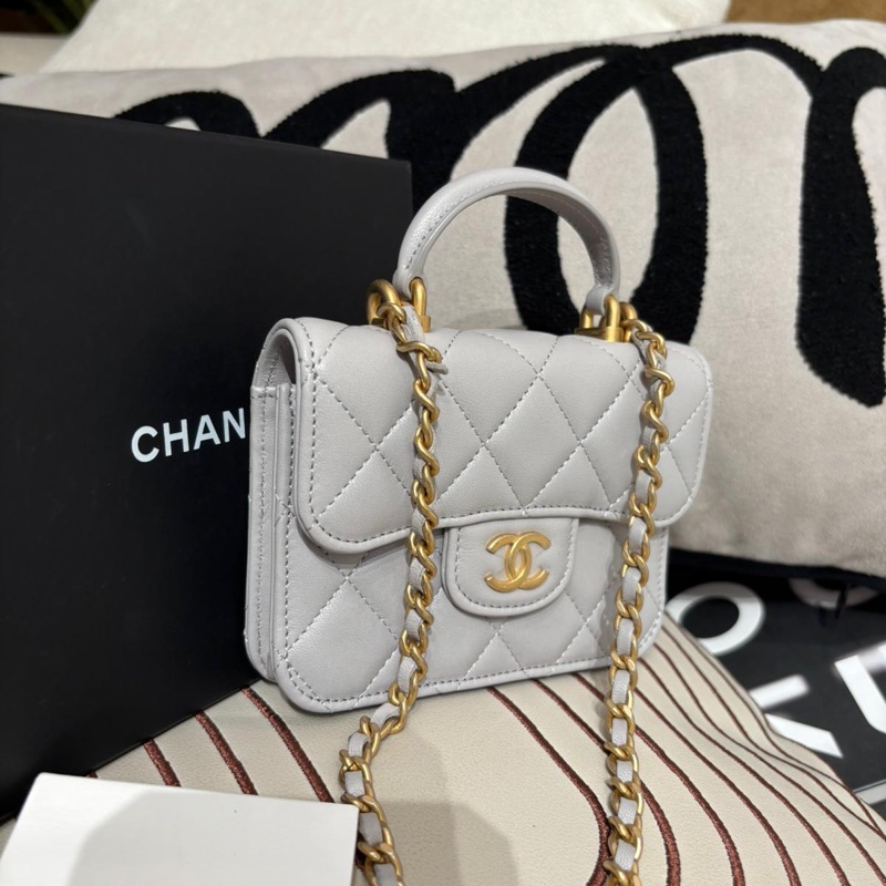 Chanel Small Timeless Classic Handle With Chain-5