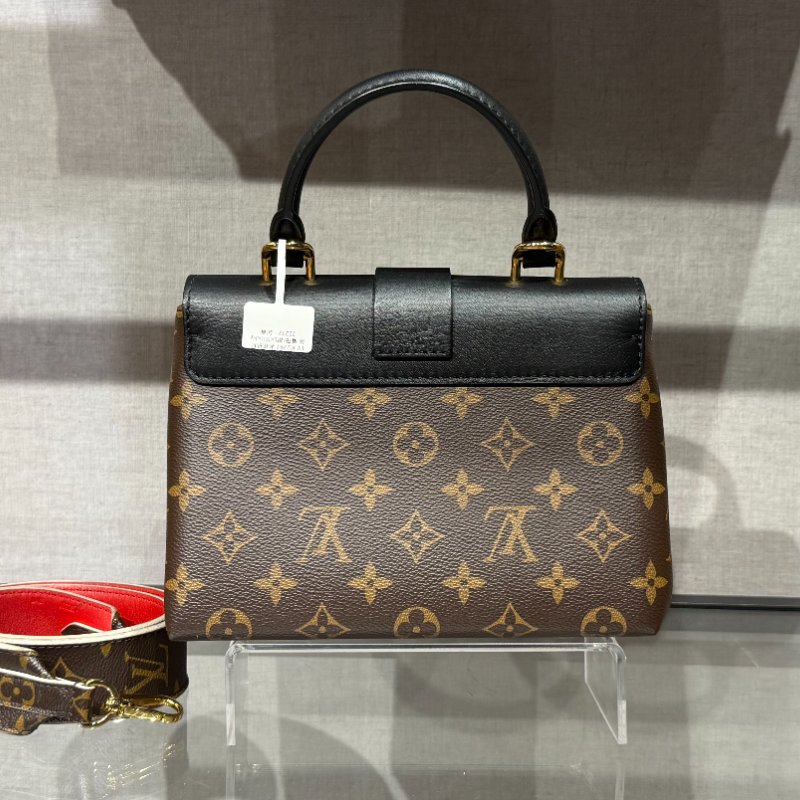 💼 LV Locky BB 黑拼老花鎖頭包 + J02287 經典老花拼紅寬肩帶(極值成套出售)-1