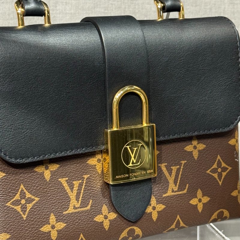 💼 LV Locky BB 黑拼老花鎖頭包 + J02287 經典老花拼紅寬肩帶(極值成套出售)-2