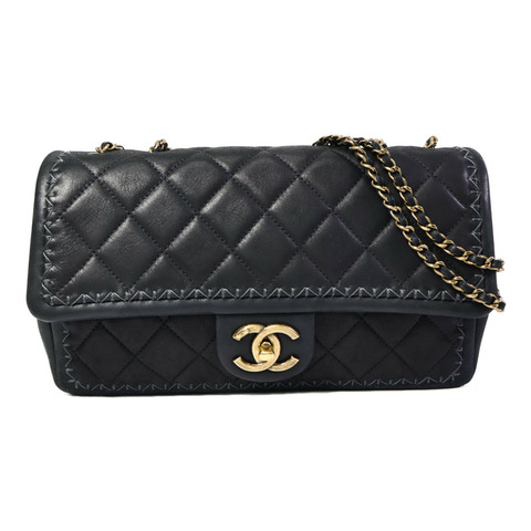 CHANEL 牛皮皮革Chain Shoulder Bag鏈帶肩背袋