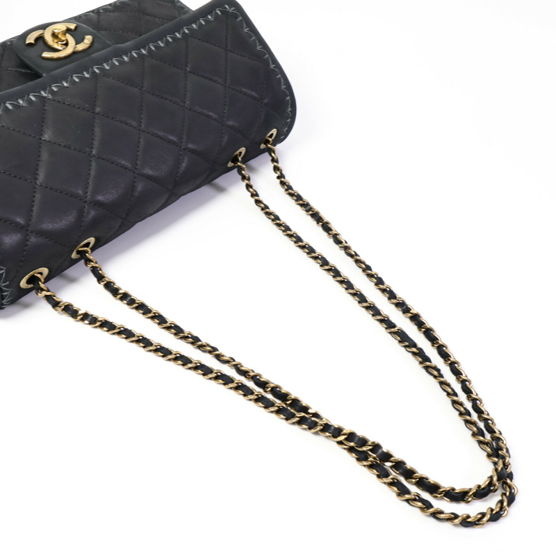 CHANEL 牛皮皮革Chain Shoulder Bag鏈帶肩背袋-8