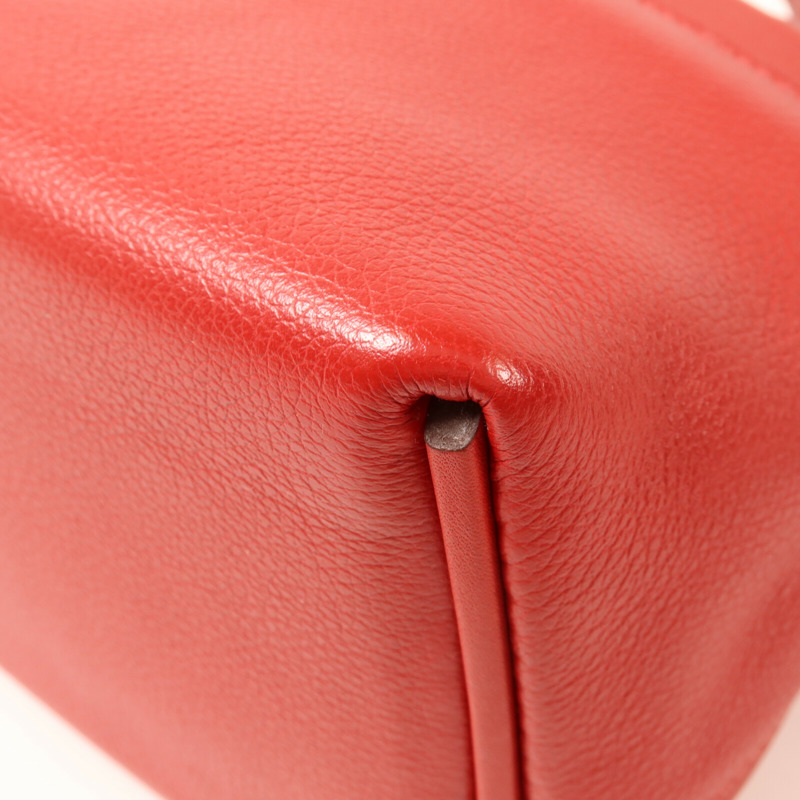 HERMES Swift皮革/Evercolor皮革Mini 24/24手挽肩背兩用袋Rouge Piment-13