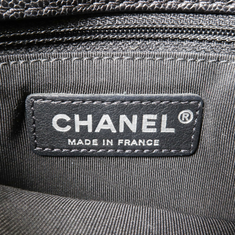 CHANEL 牛皮皮革Chain Shoulder鏈帶肩背袋-6