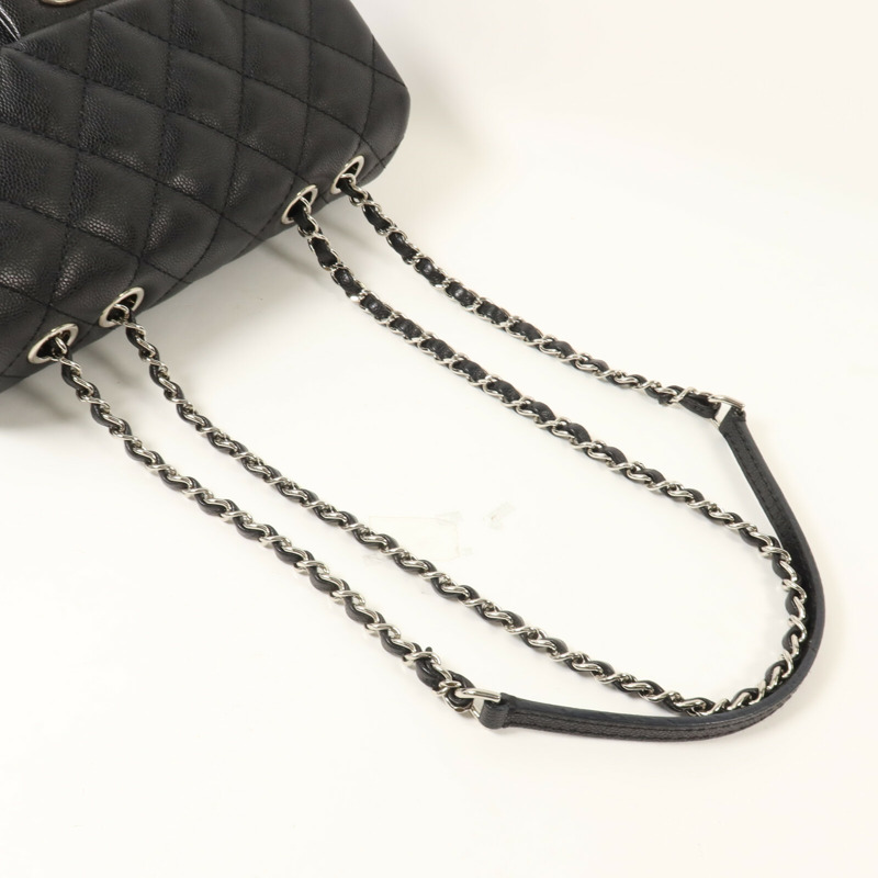 CHANEL 牛皮皮革Chain Shoulder鏈帶肩背袋-8