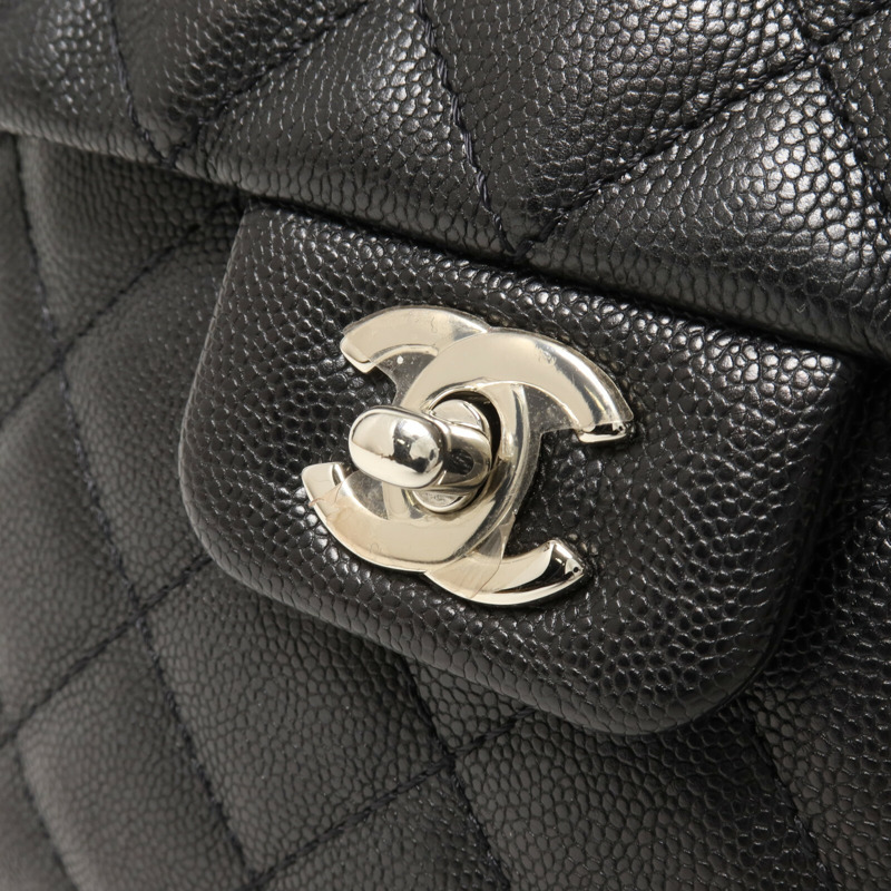 CHANEL 牛皮皮革Chain Shoulder鏈帶肩背袋-9