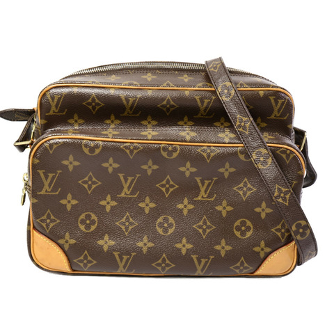 LOUIS VUITTON Monogram Nile金扣肩背袋
