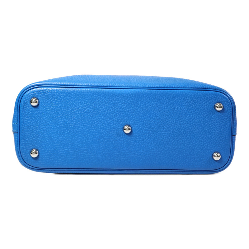 HERMES Clemence皮革Bolide 31手挽袋Bleu Hydra-3