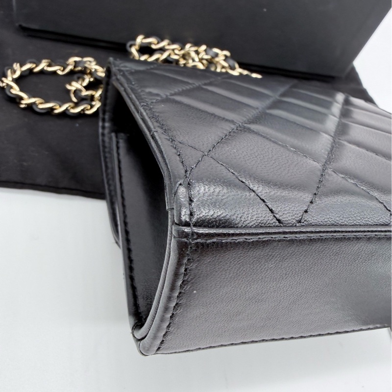 🌷小包甜價保卡款!Chanel 香奈兒 Trendy cc mini 黑金扣-4