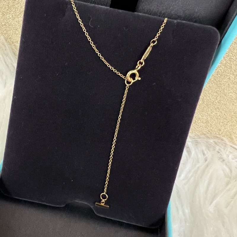Tiffany 18黃k大微笑項鏈Tsmile33637179-3