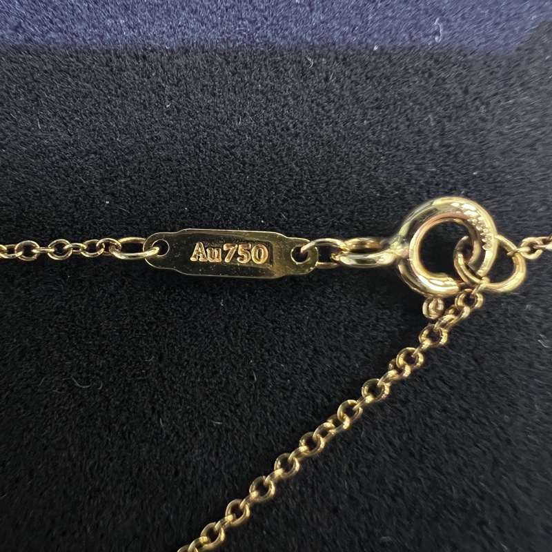 Tiffany 18黃k大微笑項鏈Tsmile33637179-6
