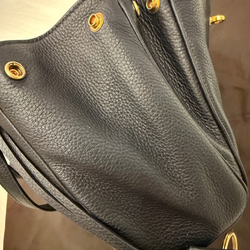九成新。BALENCIA Rodeo小號 荔枝皮 黑金款-12