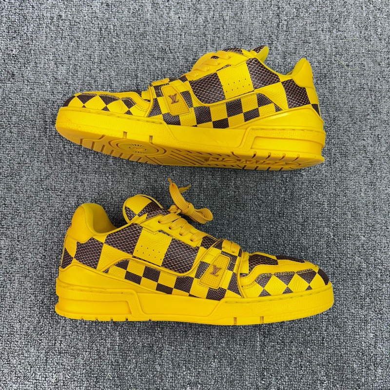 Louis Vuitton 路易威登 黑黃棋盤格Trainer/95新 41碼 /7碼-4