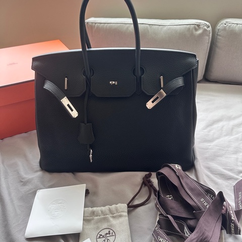 愛馬仕 Birkin 黑銀 35 (已預訂)
