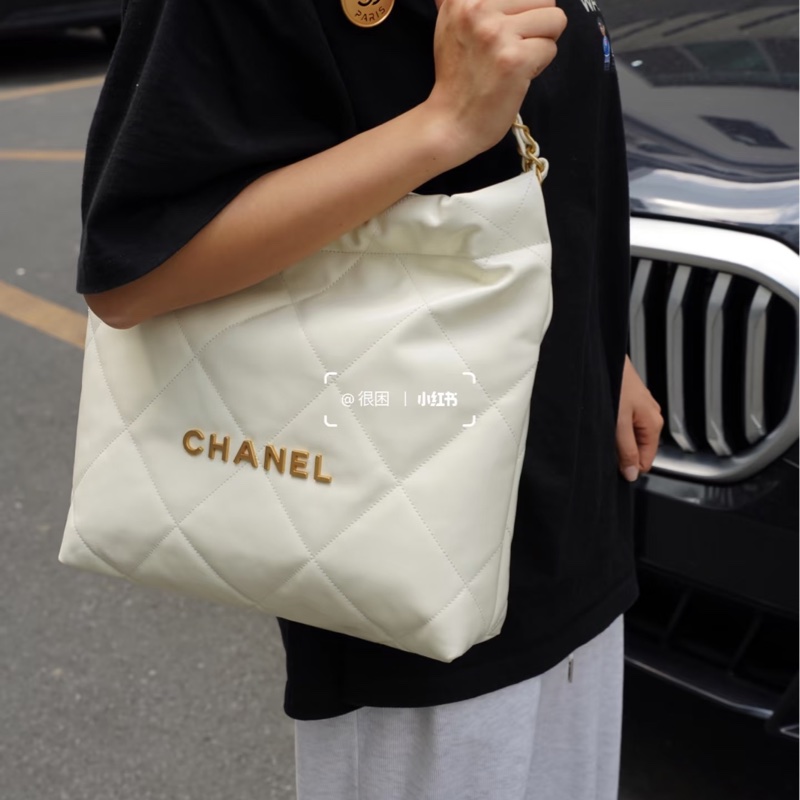 #專櫃23萬 全新全配✨香奈兒22bag白金小號 🈶購證-2